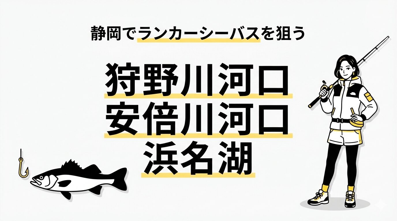 静岡でランカーシーバスが釣れるのはココだ!!厳選シーバスポイントを紹介！