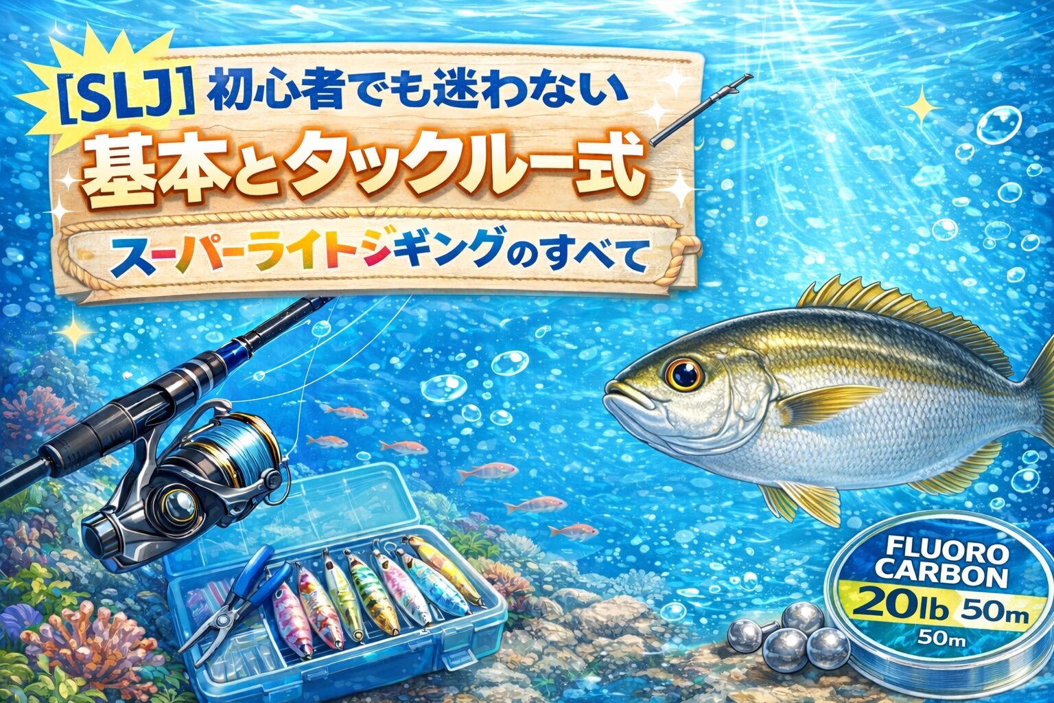 【SLJ】初心者でも迷わない基本とタックル一式｜スーパーライトジギングのすべて