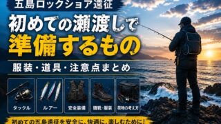 【五島ロックショア遠征】初めての瀬渡しで準備するもの｜服装・道具・注意点まとめ